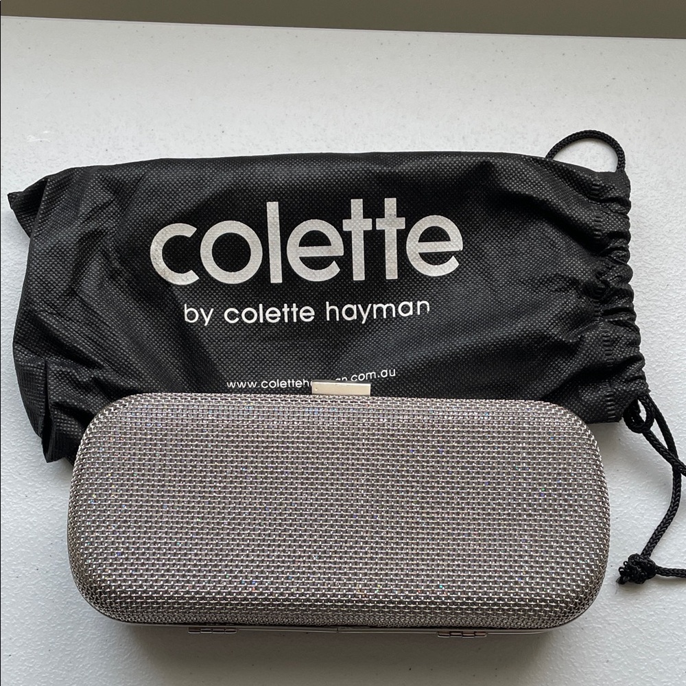 Colette Hayman Silver Clutch
